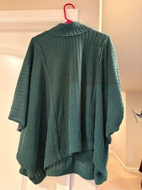 Women's Teal Ribbed Sweater